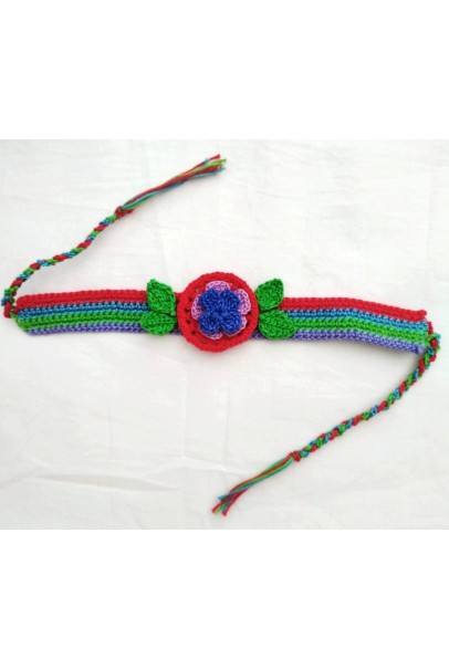 Happy Threads Handcrafted Crochet Raakhi (Multicolour)